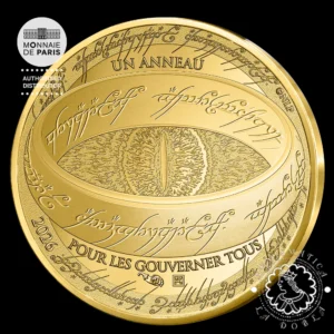 2026 - 500 Euro Oro BU - El Señor de los Anillos - Anillo Único de Poder - FRANCIA