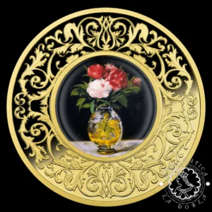2025 - 500 CFA Plata PROOF - Flores en la Pintura - Manet - MENNICA POLSKA