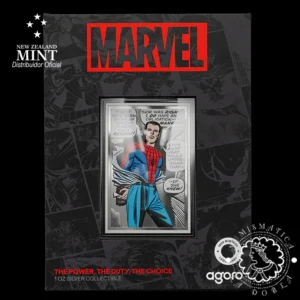 2026 - 2 DOLLARS Plata PROOF - Marvel - Un Gran Poder, Una Gran Responsabilidad - AGORO