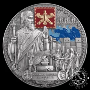 2026 - 2000 FRANCOS Plata PROOF AR - The Legacy of the Greatest Empires - Persian Empire - MINT XXI