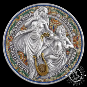 2026 - 2000 FRANCOS Plata PROOF AR - The Nine Muses - Erato y Polyhymnia - MINT XXI