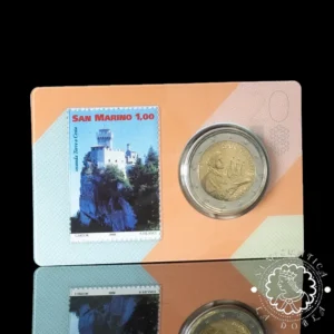 2018 - Cartera Oficial 1 Euro + Sello - Coincard BU - SAN MARINO