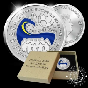 2026 - 5 GUILDER Plata PROOF - The Blue Wave - CURAÇAO