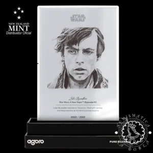 2026 - 1 DOLLAR Plata PROOF - Star Wars - Luke Skywalker Foil - AGORO