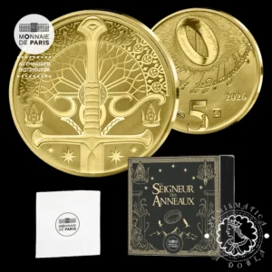 2026 - 5 EURO Oro PROOF - El Señor de los Anillos - FRANCIA