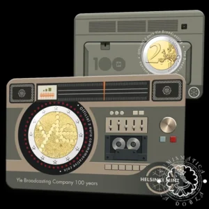 2026 - Cartera Oficial 2 Euro - Coincard BU - FINLANDIA (Centenario de la Fundación de la YLE)