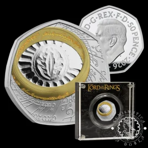 2026 - 50 PENCE Plata PROOF - Señor de los Anillos - Anillo Único - REINO UNIDO