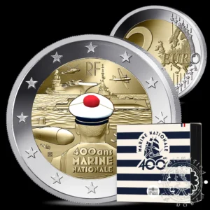 2026 - Cartera Oficial 2 Euro - Estuche PROOF - FRANCIA (Marina Francesa)