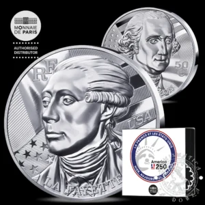 2026 - 50 EURO Plata PROOF - América 250 - FRANCIA