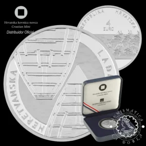 2026 - 4 EURO Plata BU - Barcos Croatas - Neretva Boat - CROACIA (PRE-VENTA)