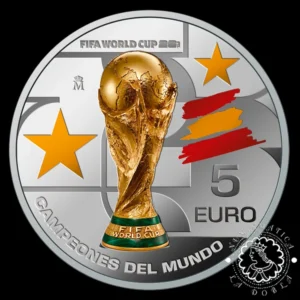 2026 - 5 EURO Plata PROOF - Campeones Mundo FIFA 2026 - ESPAÑA (PRE-VENTA)
